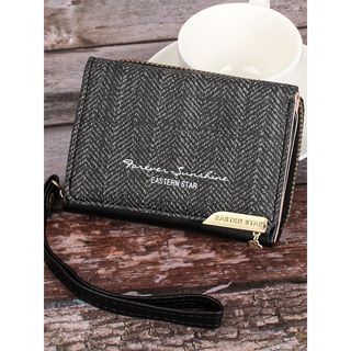 Bóp Ví nữ ngắn mini cầm tay khóa kéo