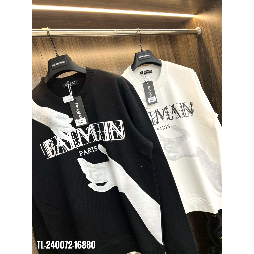 🔥Hot🔥Áo nỉ sweater batman_saint thiết kế hình in bàn tay chất liệu nỉ cotton chiều siêu phẩm mùa hè 2023