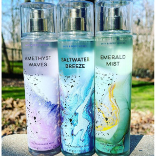 Body mist SALTWATER BREEZE | EMERALD MIST | AMETHYST WAVES Bath & Body Works - Xịt thơm toàn thân BATH AND BODY WORKS