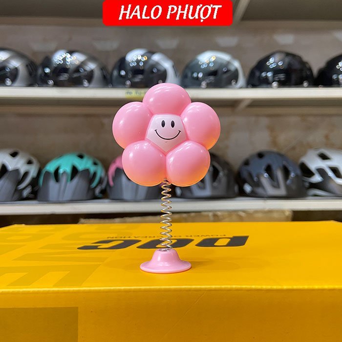 Bông hoa gắn nón bảo hiểm- oto - nhiều màu