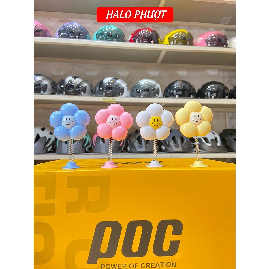 Bông hoa gắn nón bảo hiểm- oto - nhiều màu