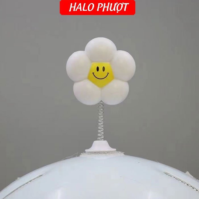 Bông hoa gắn nón bảo hiểm- oto - nhiều màu