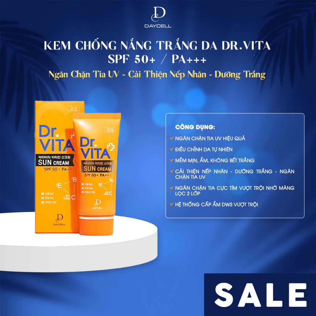 Kem chống nắng vitamin Dr.Vita (SPF 50+ / PA+++)
