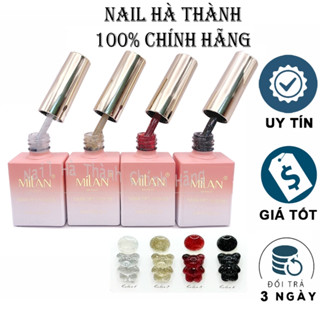 Sơn gel nhũ flash kim tuyến Milan siêu sáng 4 màu hot Vàng Bạc Đỏ Đen 15ml