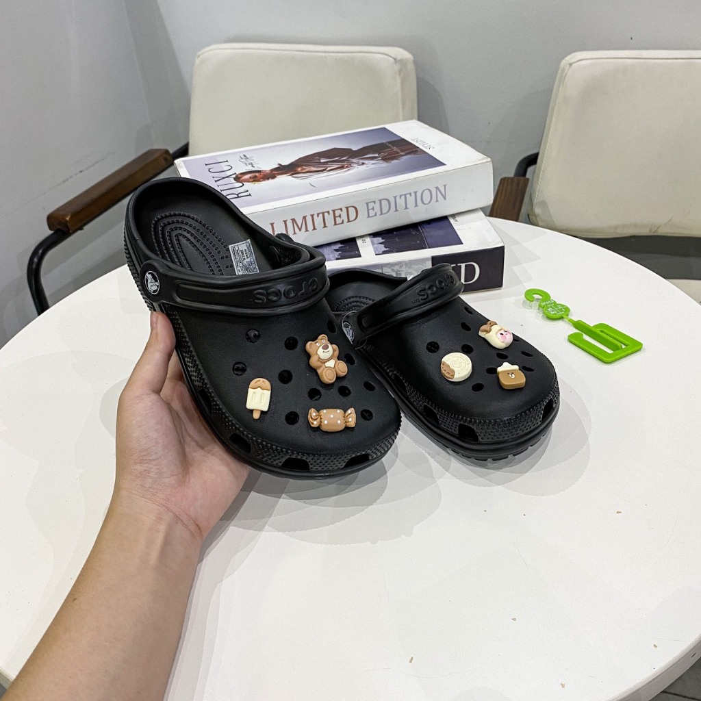 Dép Crocs CHÍNH HÃNG Dép Crocs classic hàng chuẩn tặng kèm chram - cinghutag