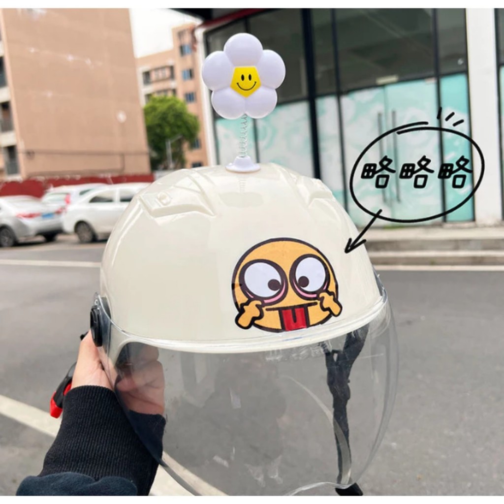 Bông Hoa Trang Trí Mũ Bảo Hiểm Cute, Phụ Kiện Gắn Nón Bảo Hiểm Nhiều Màu Lựa Chọn