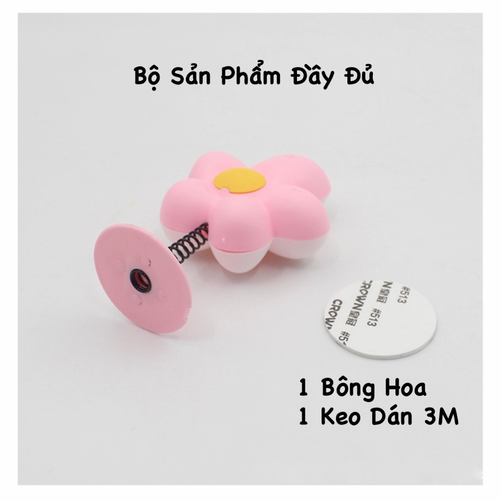 Bông Hoa Trang Trí Mũ Bảo Hiểm Cute, Phụ Kiện Gắn Nón Bảo Hiểm Nhiều Màu Lựa Chọn