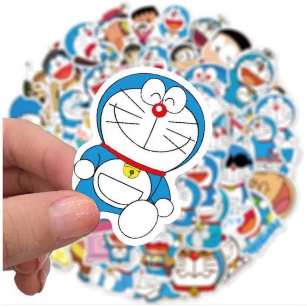 Set 12 Sticker ngẫu nhiên dán nón bảo hiểm, điện thoại, laptop, sổ tay, chống thấm nước siêu cute