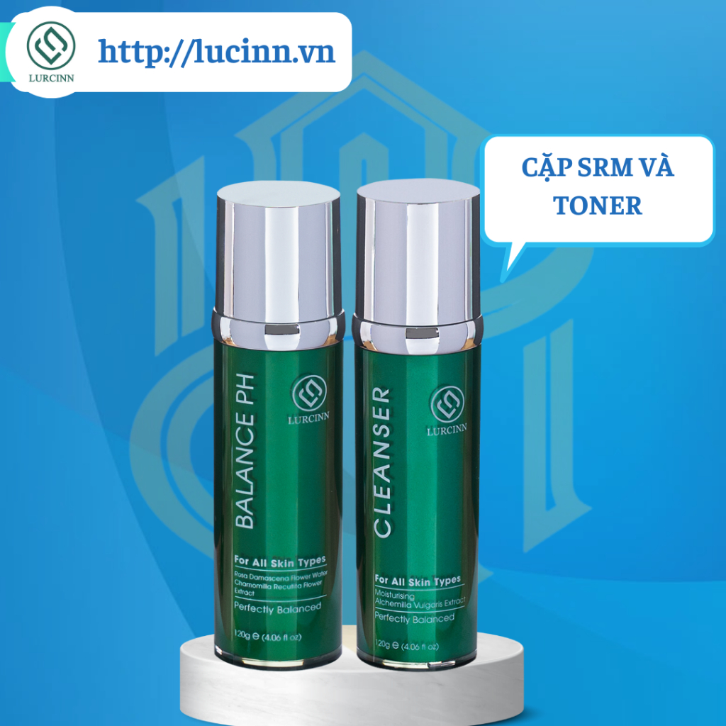 Cặp Sữa Rửa Mặt, Nước Noa Hồng Ngừa Mụn Tại Nhà | LURCINN