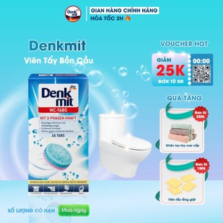 Viên Thả Vệ Sinh Bồn Cầu Toilet Diệt Khuẩn Denkmit Nhập Khẩu Đức Hộp 16 Viên