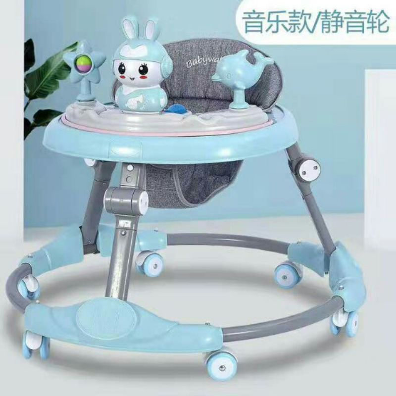 Xe tròn tập đi cho bé 2in1-có nhạc và đèn