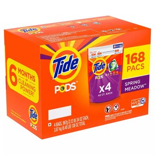 Viên giặt Tide PODS 3 in 1 Mỹ thùng 168 viên