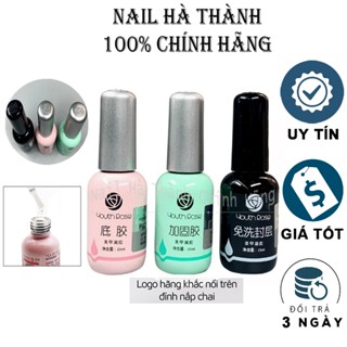  Sơn gel Base top Cứng hoa hồng loại tốt Nail Hà Thành chai 15ml 