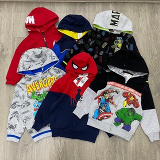Áo khoác nỉ Spiderman và các siêu anh hùng Marvel dư xịn cho bé trai