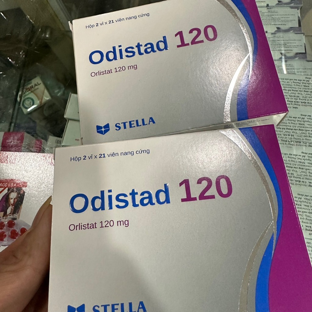 Viên uống giảm cân Odistat 120mg stella giảm mỡ thải mỡ an toàn