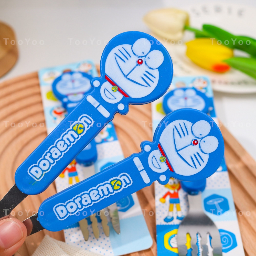 Nĩa inox mẫu Doraemon dễ thương cute TooYoo BK00403