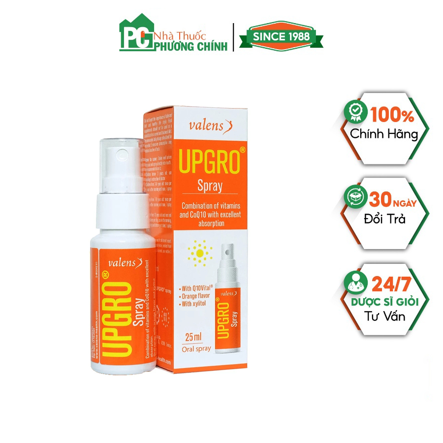 Xịt Upgro Spray - Bổ Sung Vitamin Tổng Hợp Dạng Xịt Cho Bé (Chai 25ml)