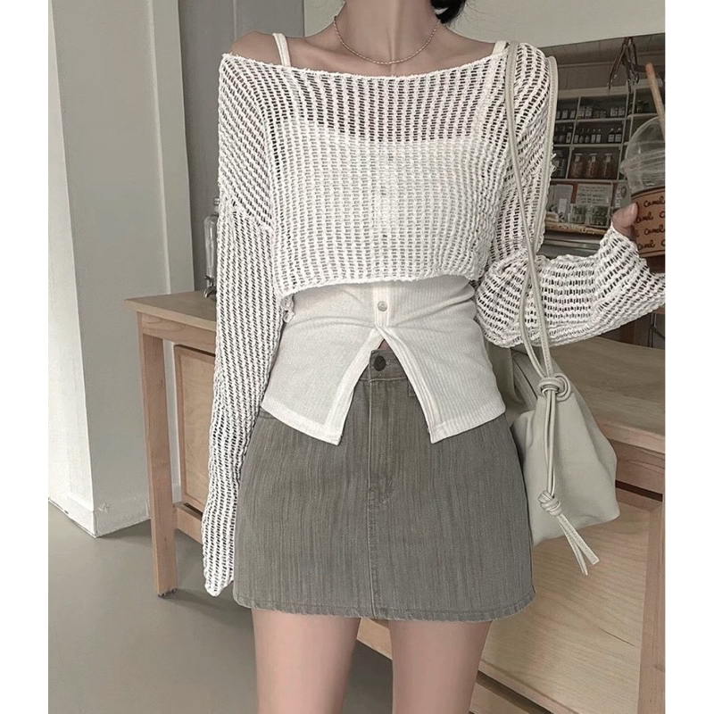 SÉT ÁO REN CVAY XÁM 3 MÓN