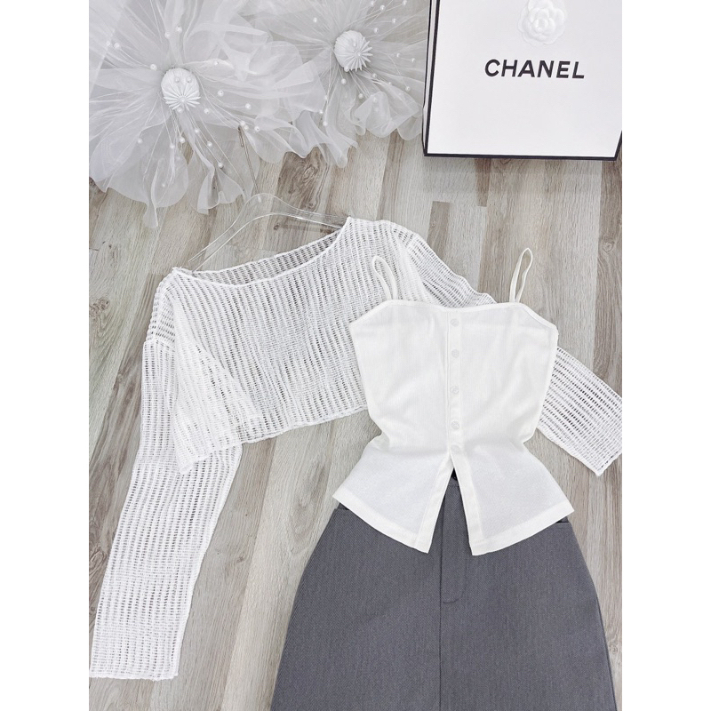 SÉT ÁO REN CVAY XÁM 3 MÓN