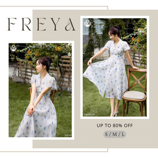 🛍Đầm váy nữ 🛍Đầm voan hoa nhí cổ lá tay ngắn,Váy voan hoa dịu dàng xinh xắn,Váy dáng midi xoè nhẹ phối màu sang trọng
