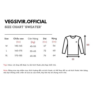 Áo sweater nỉ chân cua Vegsivir - BASIC SS2