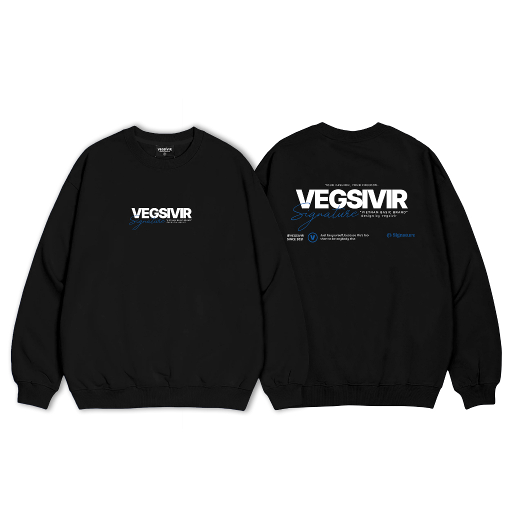 Áo sweater nỉ chân cua Vegsivir - SIGNATURE.