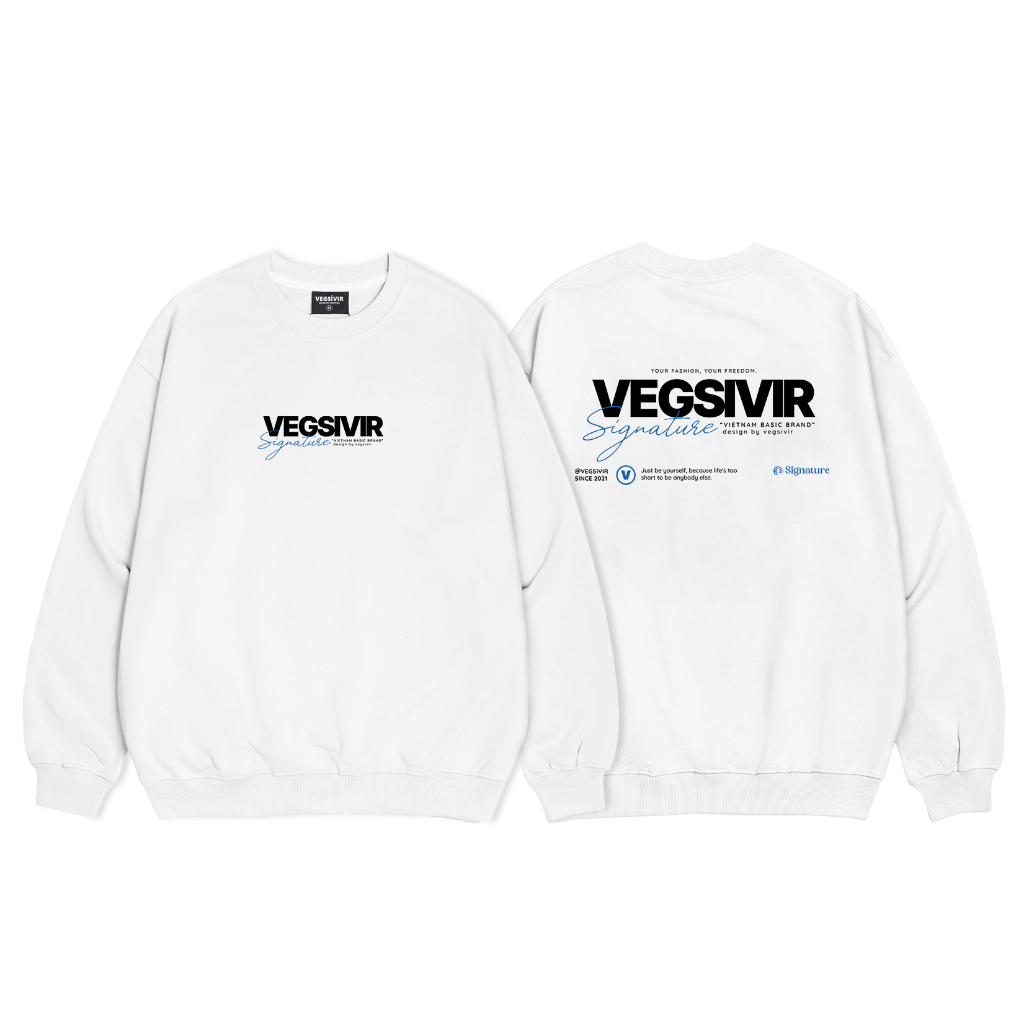 Áo sweater nỉ chân cua Vegsivir - SIGNATURE.
