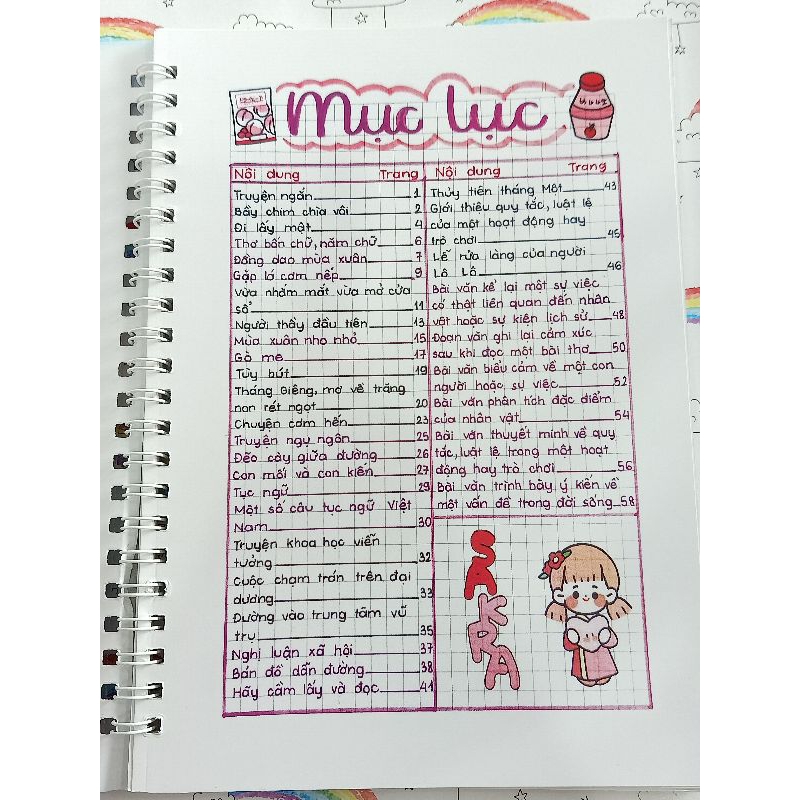 Sổ lò xo Takenote Toán - Văn 7