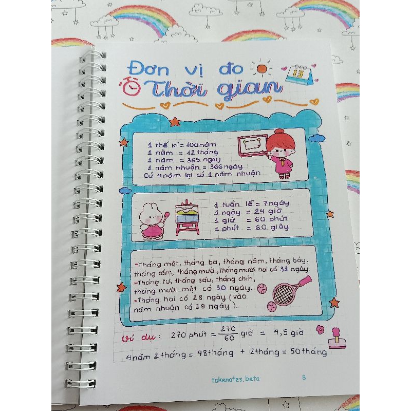 Sổ lò xo Takenote Toán 5
