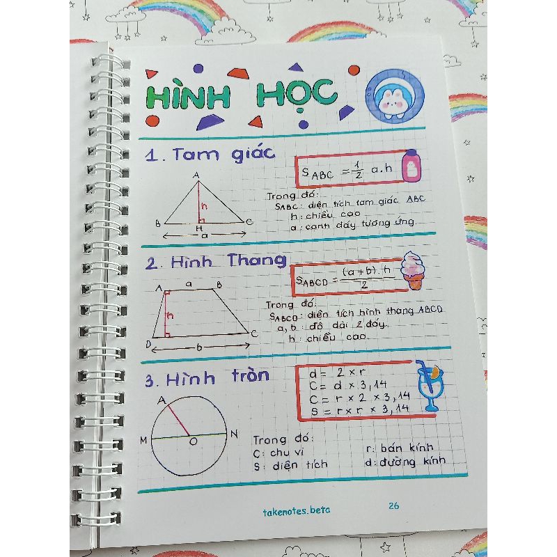 Sổ lò xo Takenote Toán 5