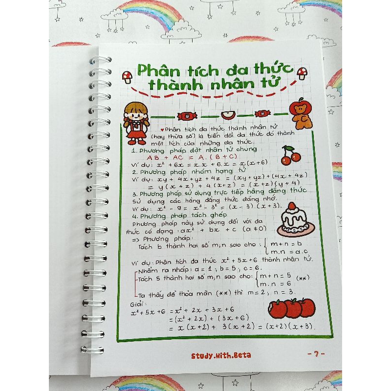 Sổ lò xo Takenote Toán - Văn 8