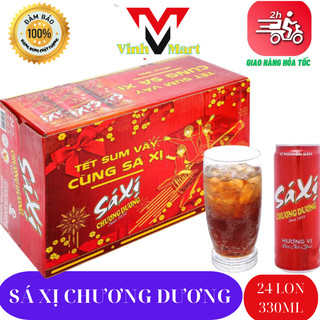 Sá xị chương dương 1 thùng 24 lon 330 ml