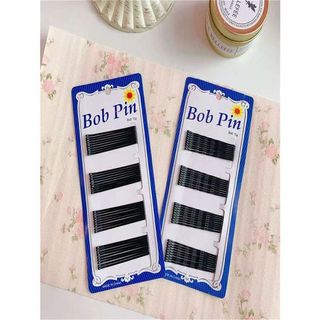 Set 60 Kẹp Tăm Đen Thẳng, Gợn Sóng Cho Nữ