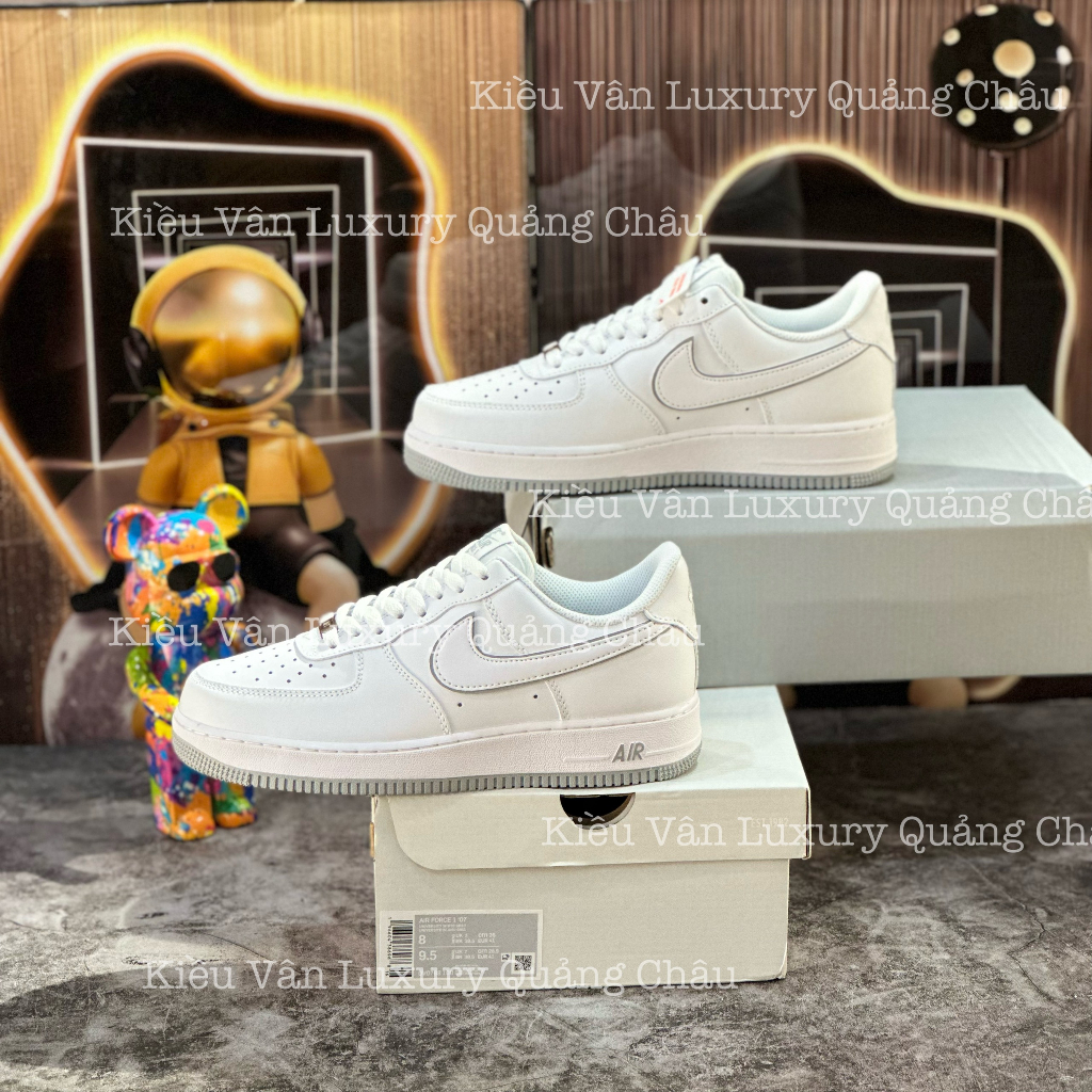 Giày Thể Thao Nikee Air Forcee 1 Loww 'Whitee Greyy' DV0788-1000,Giày Af1 Full Trắng Đế Xám Hàng Cao Cấp