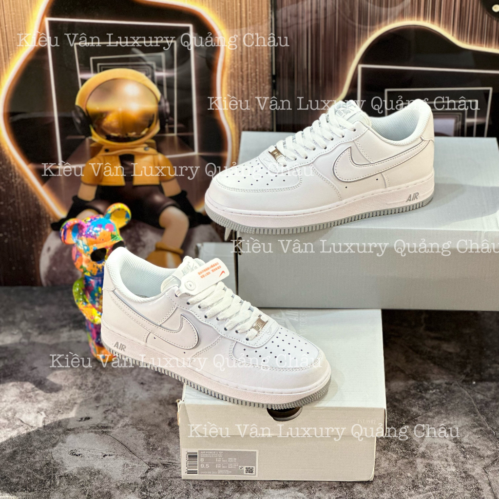 Giày Thể Thao Nikee Air Forcee 1 Loww 'Whitee Greyy' DV0788-1000,Giày Af1 Full Trắng Đế Xám Hàng Cao Cấp