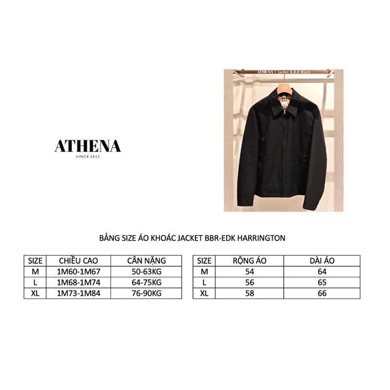 Áo Khoác BBR Jacket EDK Harrington Black