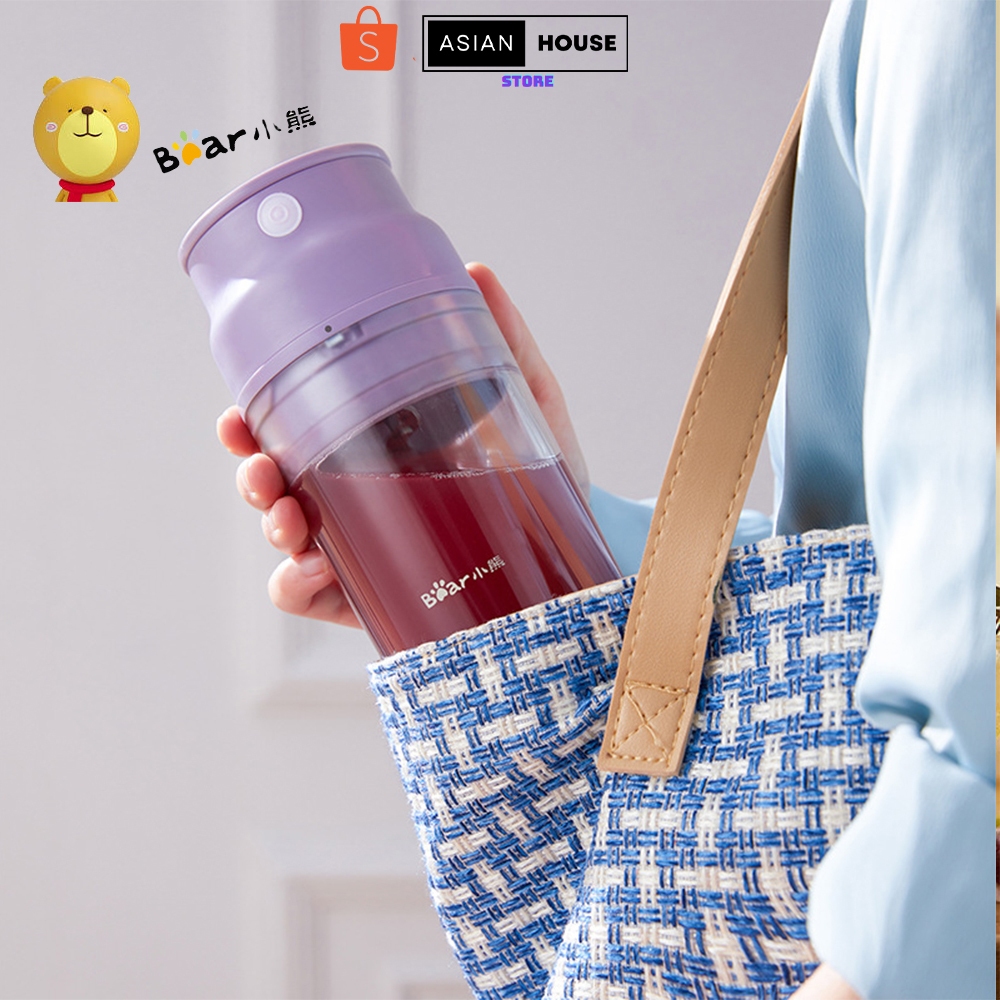 Máy Xay Sinh Tố Cầm Tay Bear LLJ-Q04H6 Pin Sạc Dung Tích 300ML Bảo Hành 12 Tháng