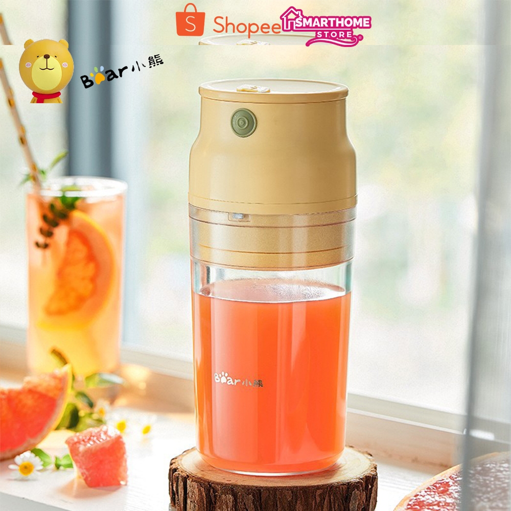 Máy Xay Sinh Tố Cầm Tay Bear LLJ-Q04H6 Pin Sạc Dung Tích 300ML Bảo Hành 12 Tháng