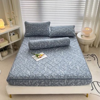 Bộ ga gối bọc đệm , ga gối cotton đũi hàn trần bông cao cấp tặng kèm vỏ gối ôm