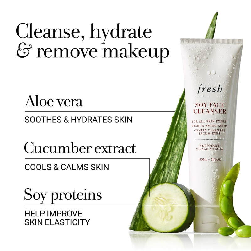 Sữa rửa mặt fresh Soy Face Cleanser