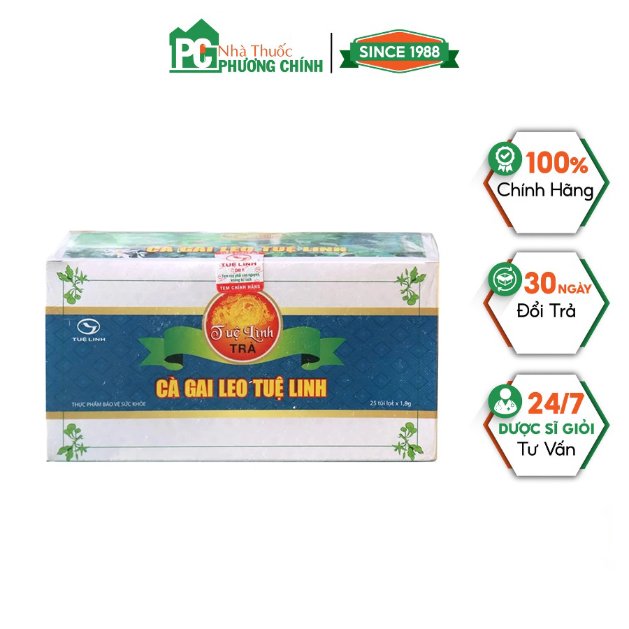 Trà Túi Lọc Cà Gai Leo Tuệ Linh - Giúp Bảo Vệ & Phục Hồi Tế Bào Gan (Hộp 25 Túi)