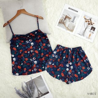 [O] VIBES Đồ bộ 2 dây Lụa Gấm cao cấp Eser Straps Set