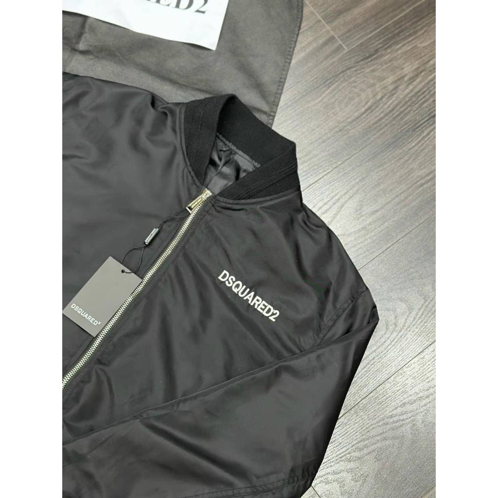 Áo Gió Nam DSQ Milano 290 Màu Đen Thời Trang Nam Chất Liệu Gió Full Size S M L XL