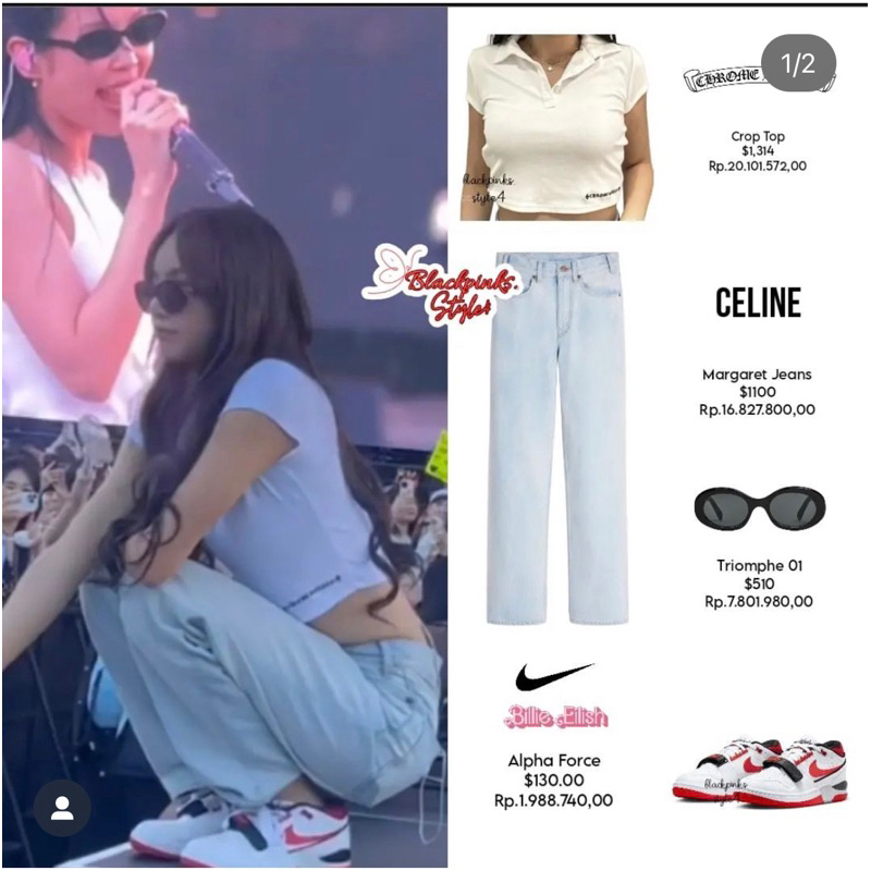 Giày Ni.ke Air Alpha Force giống Rosé & Lisa Blackpink