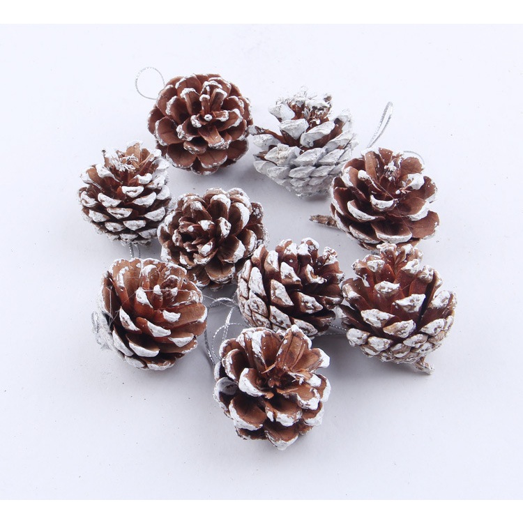 Phụ kiện noel dây đuôi chồn trang trí cây thông rộng 9cm dài 2 mét