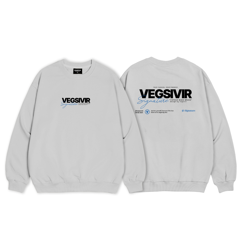Áo sweater nỉ chân cua Vegsivir - SIGNATURE.