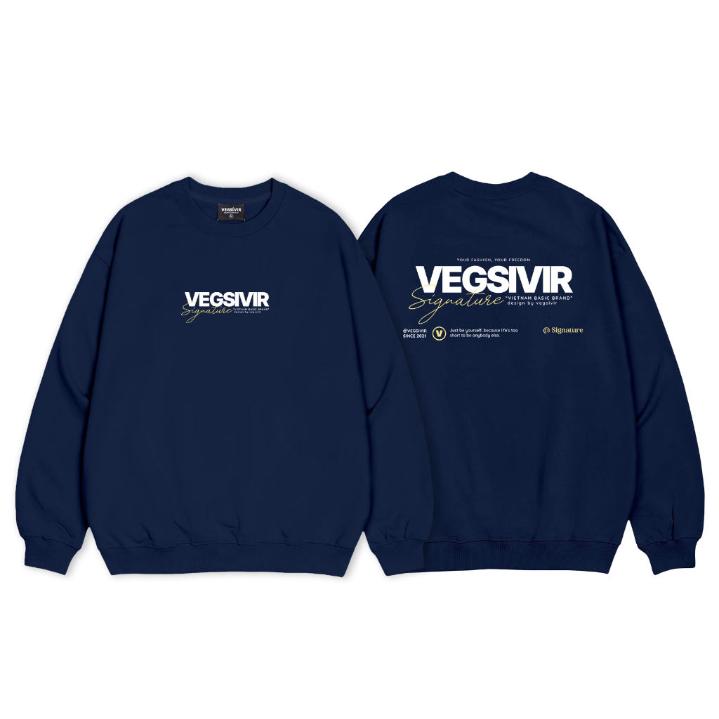 Áo sweater nỉ chân cua Vegsivir - SIGNATURE.
