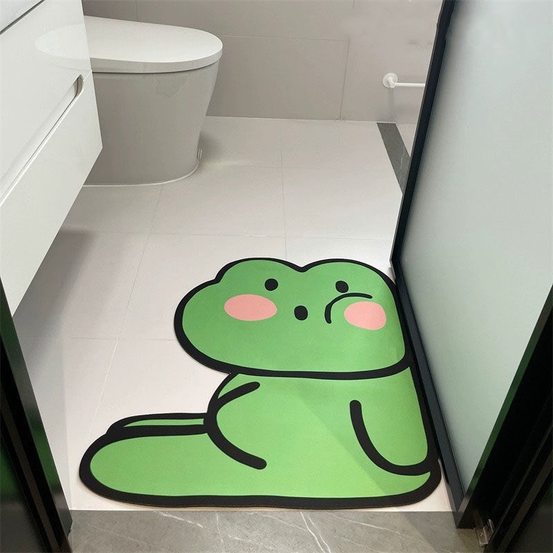 Thảm lau chân siêu thấm decor trang trí trải thềm nhà tắm, nhà bếp, trang trí phòng ngủ form vuông Trang Xuka