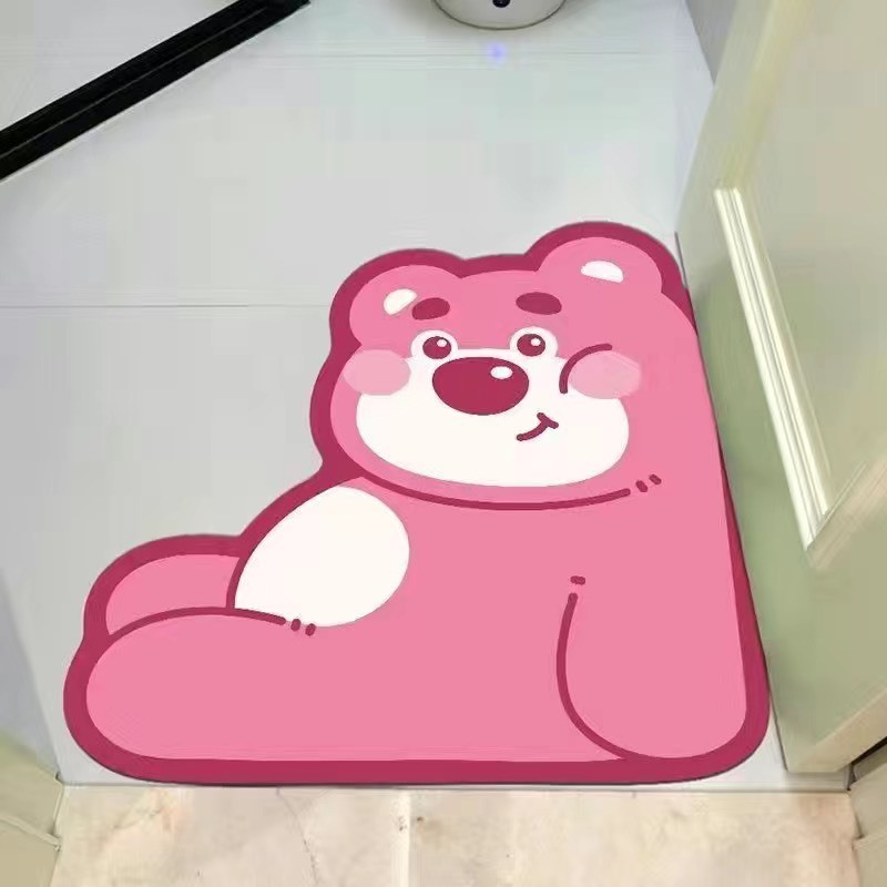 Thảm lau chân siêu thấm decor trang trí trải thềm nhà tắm, nhà bếp, trang trí phòng ngủ form vuông Trang Xuka