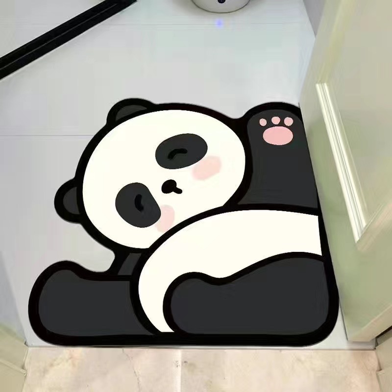 Thảm lau chân siêu thấm decor trang trí trải thềm nhà tắm, nhà bếp, trang trí phòng ngủ form vuông Trang Xuka